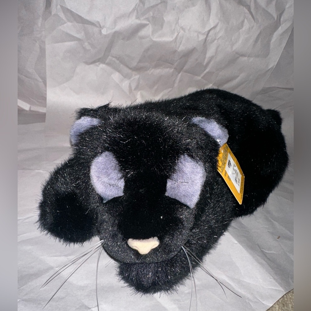 Rainforest Cafe Sleeping Black Panther Plush